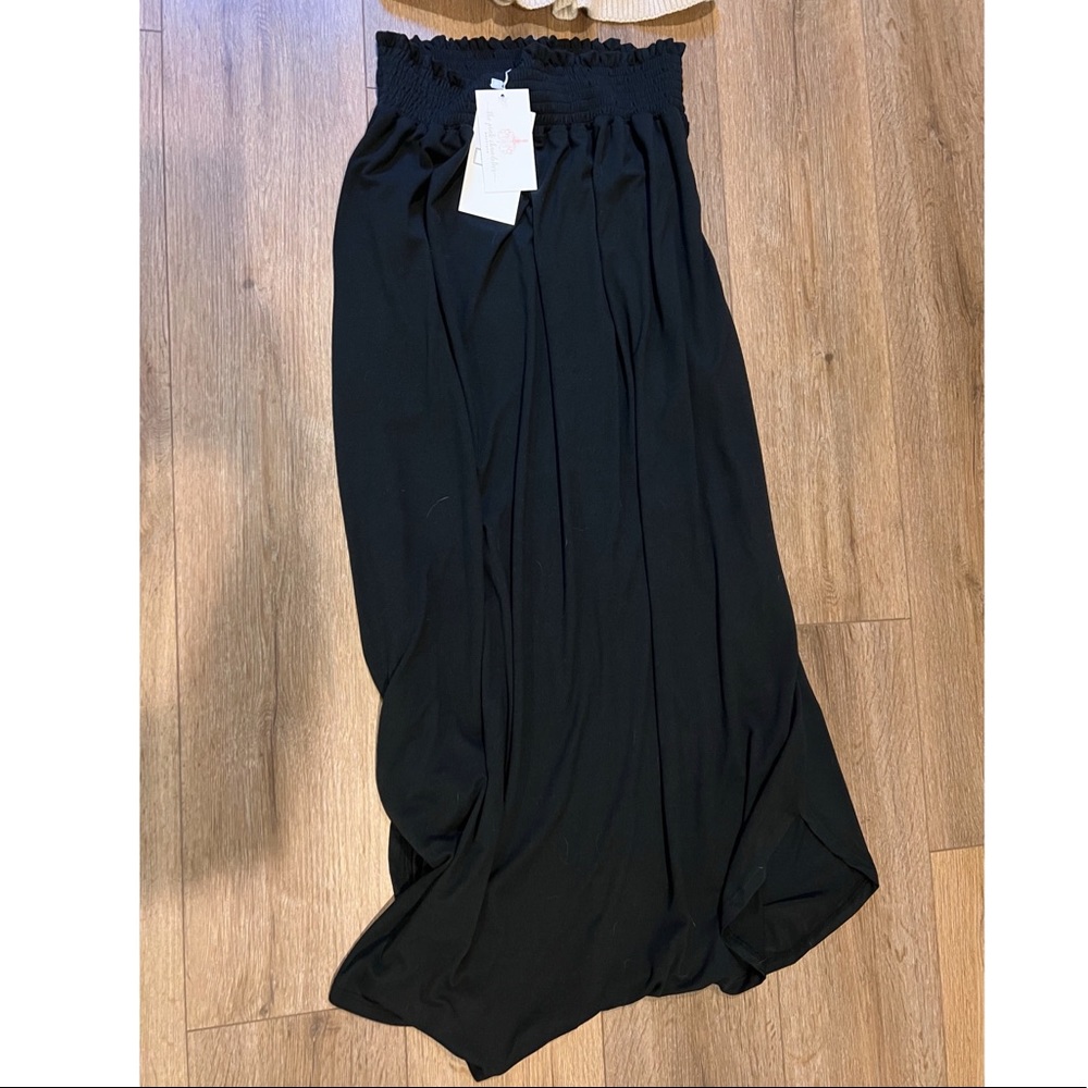 Black cotton skirt (flowy)
